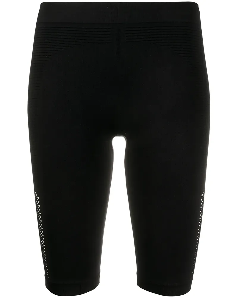 Unravel Nahtlose Radshorts - Schwarz Schwarz