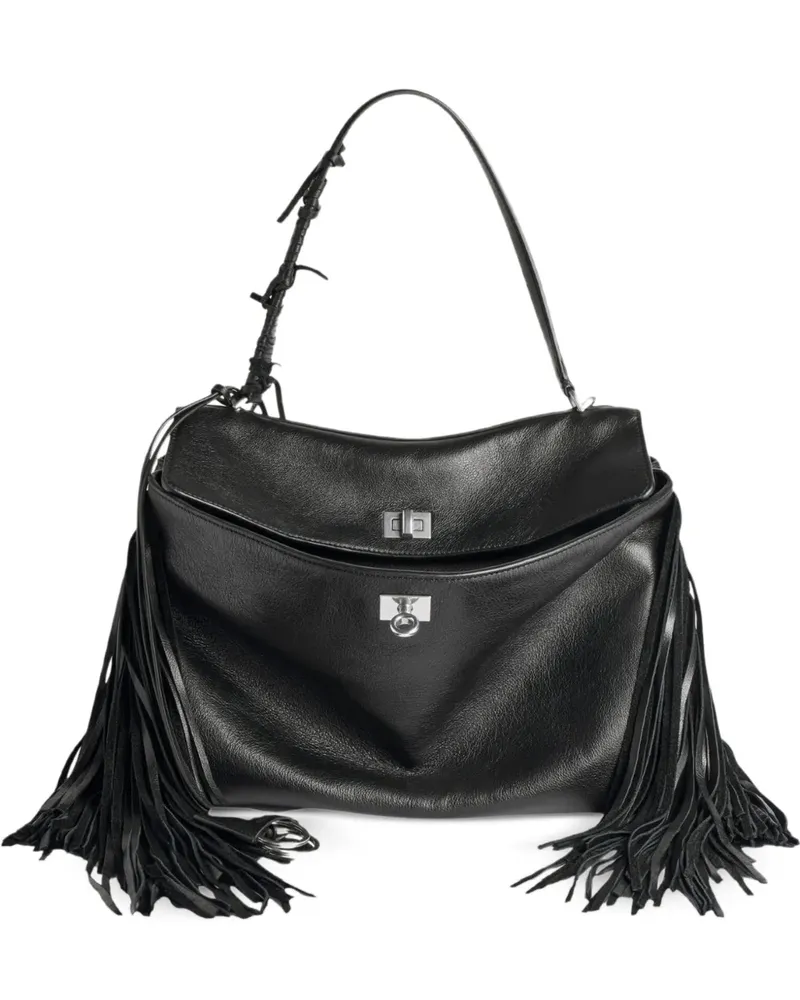 Balenciaga Rodeo fringe top handle bag - Schwarz Schwarz