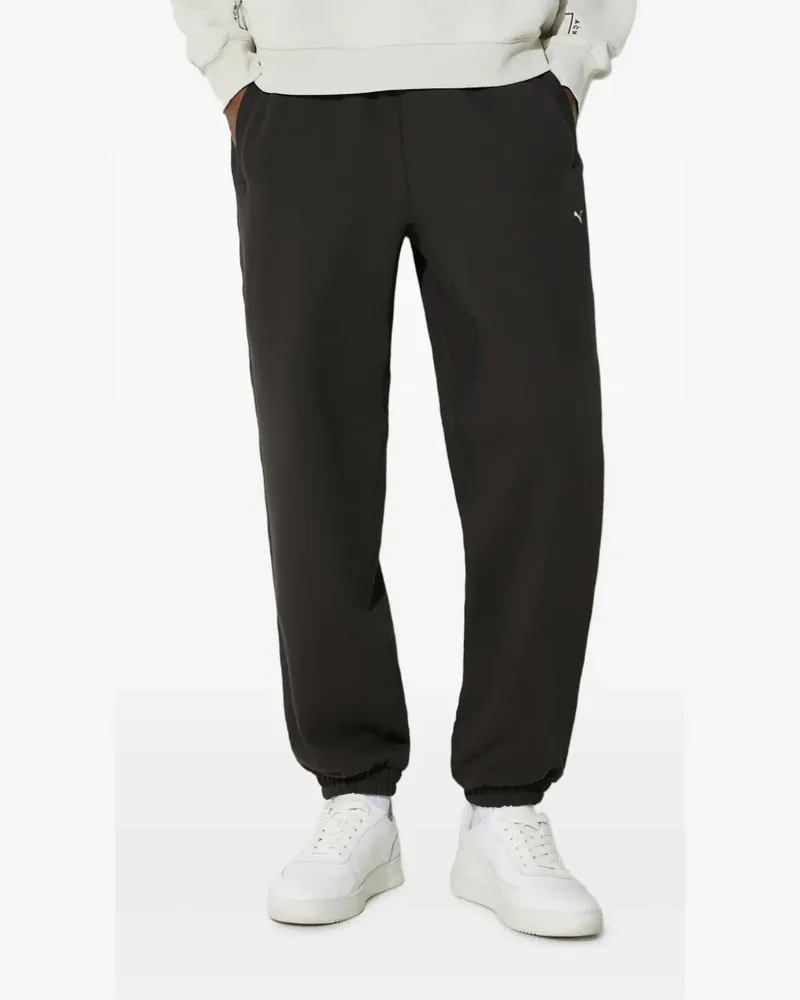 Puma embroidered- logo trousers - Schwarz Schwarz