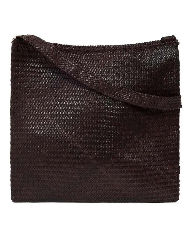 Dragon Diffusion Schultertasche aus Leder - Braun Braun
