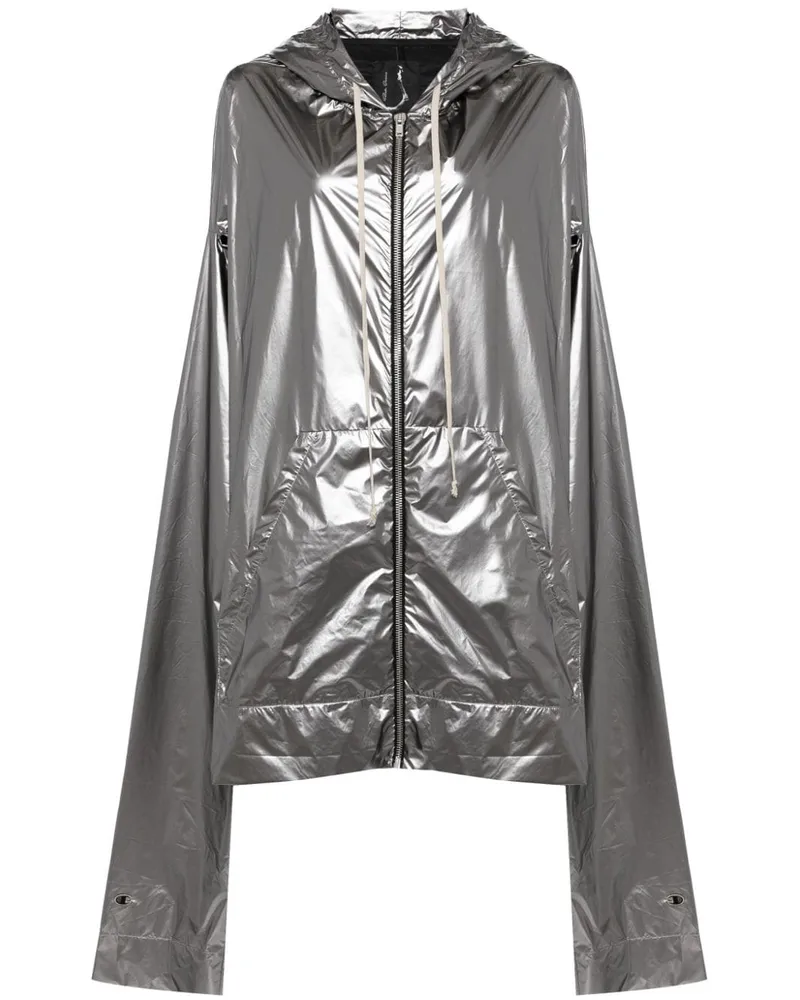 Rick Owens x Champion Kapuzenjacke im Metallic-Look - Silber Silber