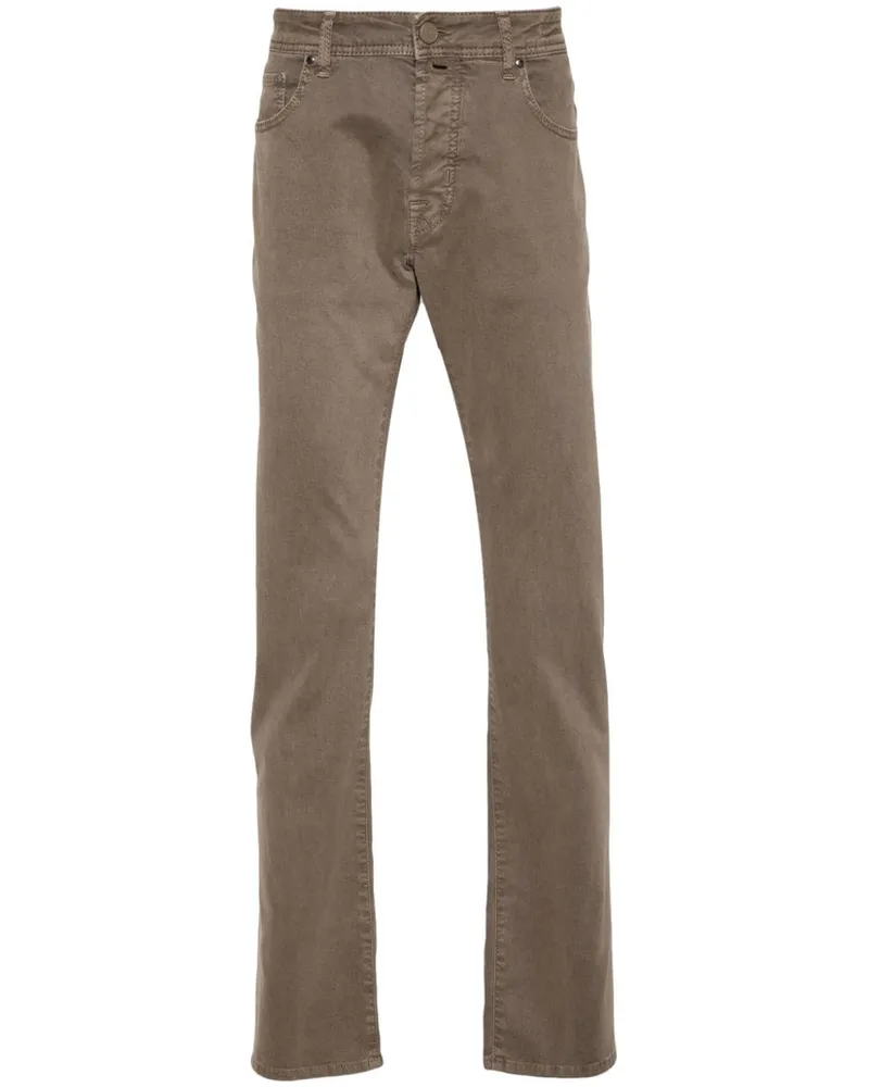 Jacob Cohën Bard Slim-Fit-Hose - Braun Braun