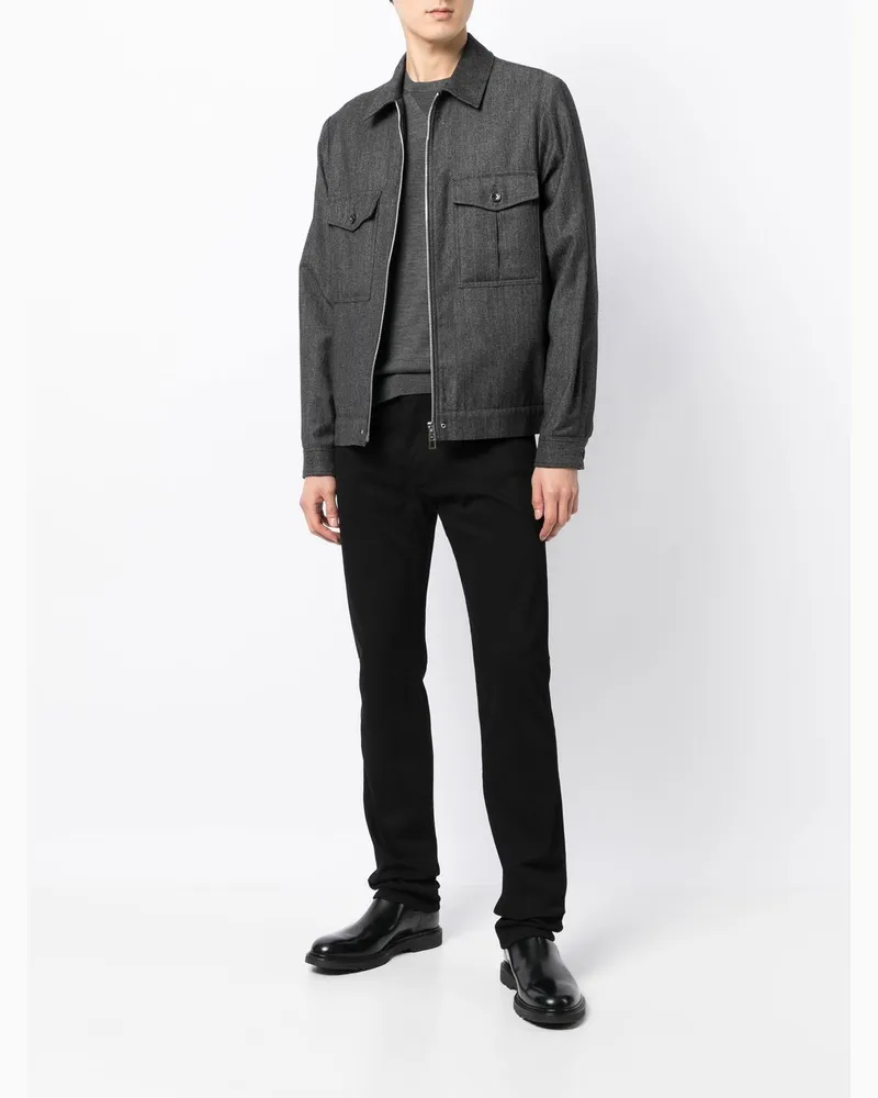Emporio Armani Klassische Slim-Fit-Jeans - Schwarz Schwarz