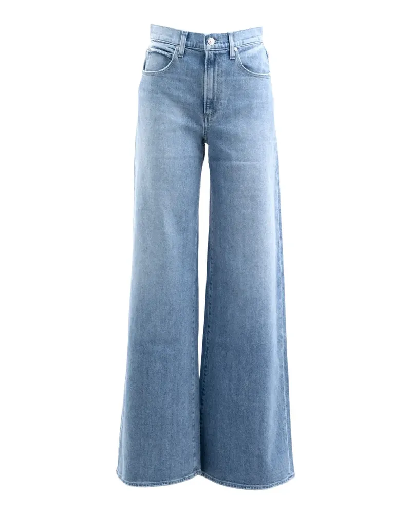 Paige Jeans mit weitem Bein - Blau Blau