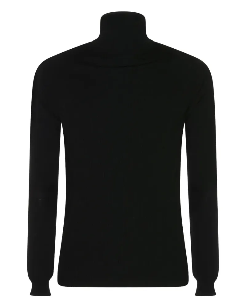 Moncler roll-neck ribbed sweater - Schwarz Schwarz