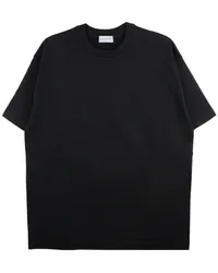 Yohji Yamamoto T-Shirt mit Logo-Print Schwarz