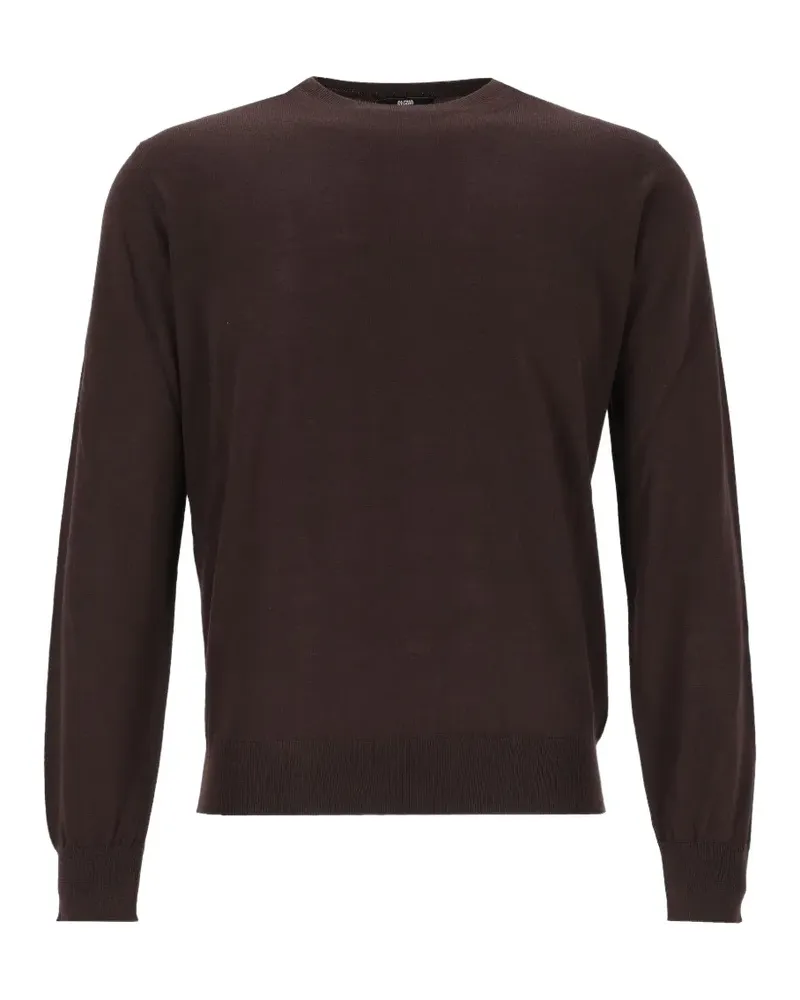 Alpha Studio Pullover mit rundem Ausschnitt - Braun Braun