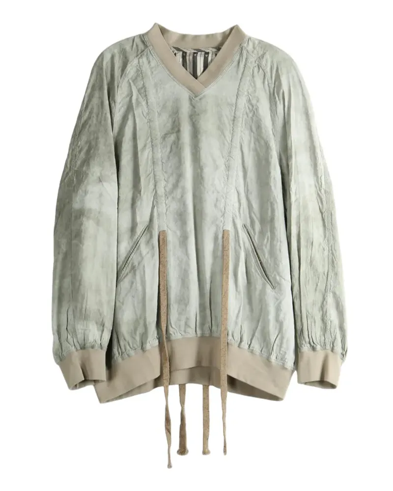 Ziggy Chen V-neck long-sleeve sweatshirt - Grün Grün
