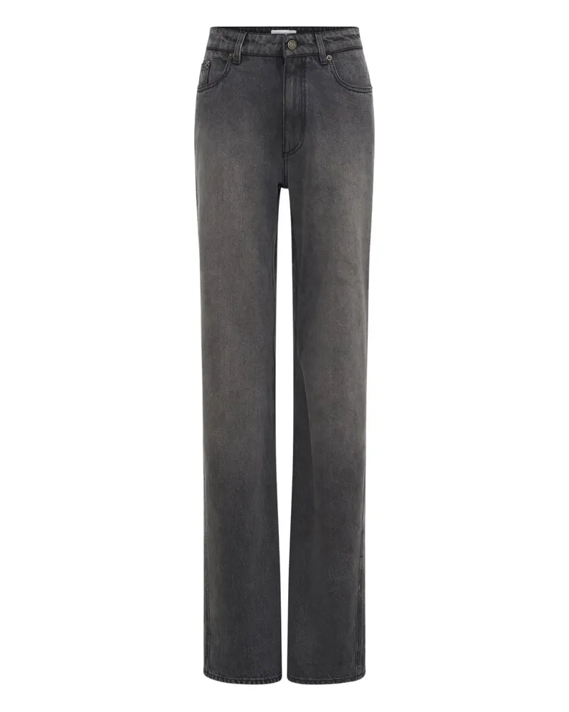 Marine Serre laser wash flared jeans - Grau Grau
