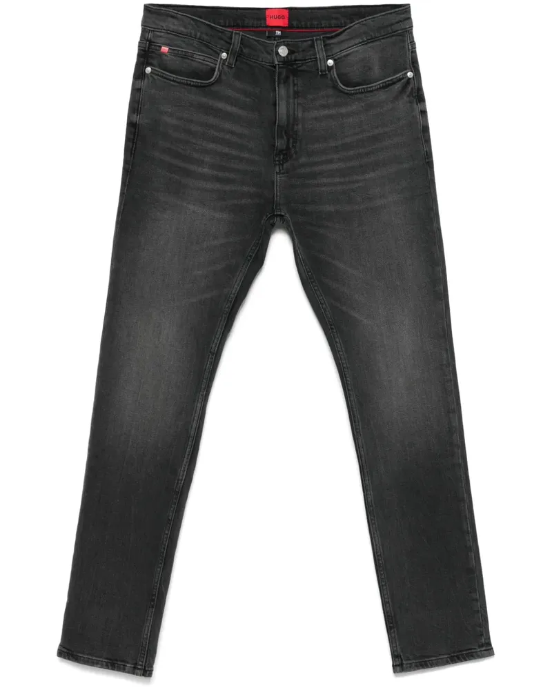 HUGO BOSS Schmale Jeans - Grau Grau