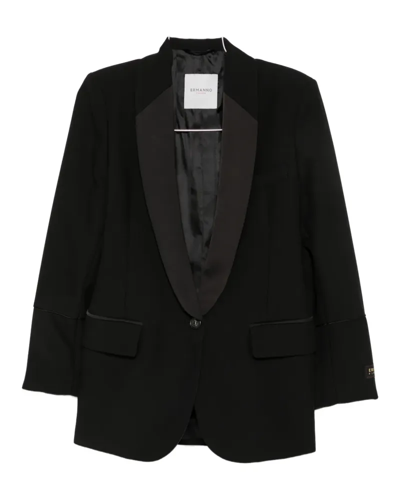 Ermanno Scervino satin-lapel single-breasted jacket - Schwarz Schwarz