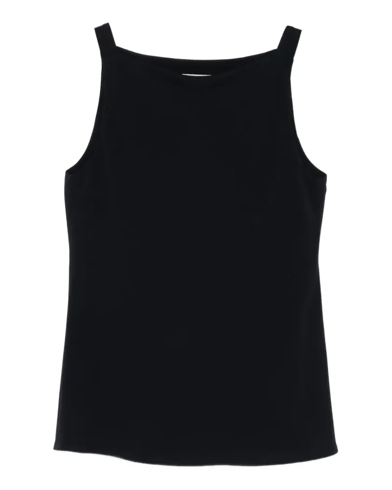 Alberto Biani square-neck top - Blau Blau