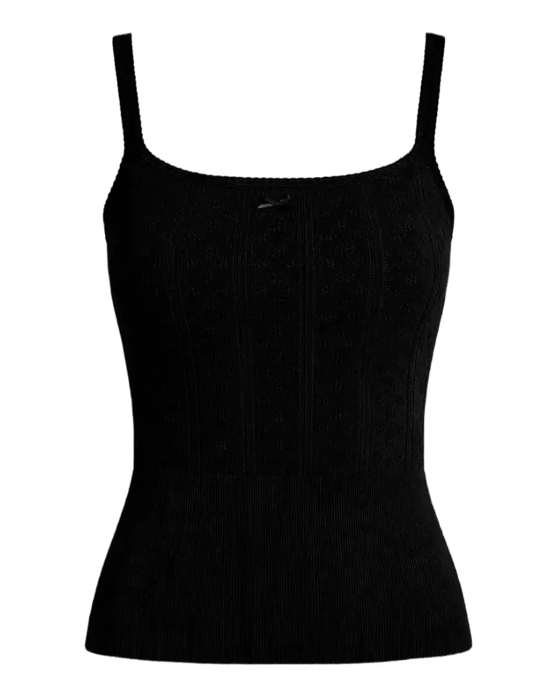 J.W.Anderson openwork bow-detail top - Nude Nude