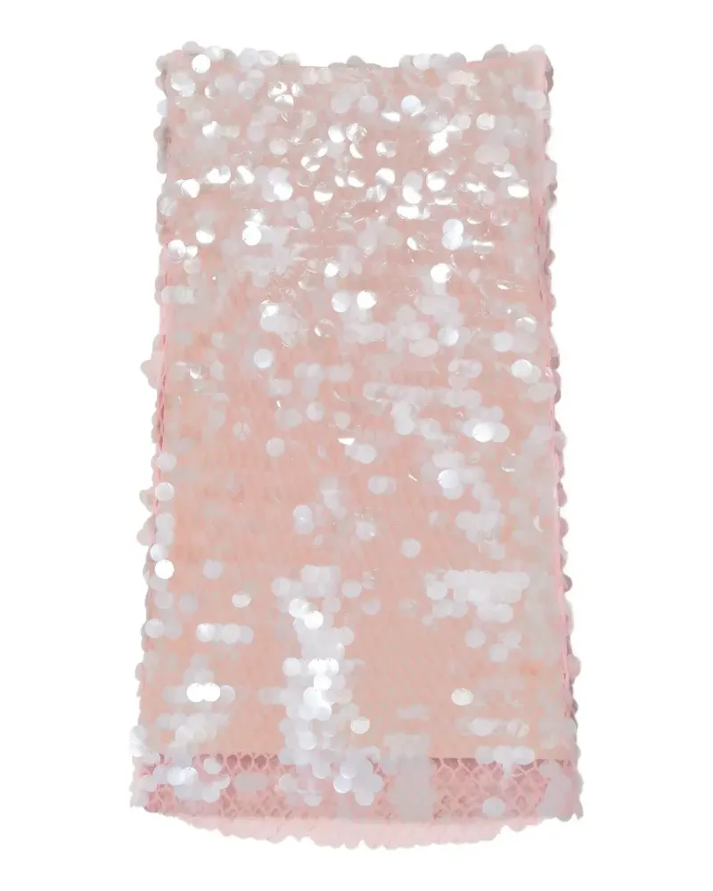 Tory Burch sequin mesh skirt - Rosa Rosa