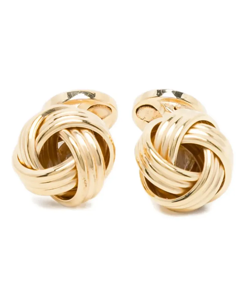 Giorgio Armani knot-detail cufflinks - Gold Gold