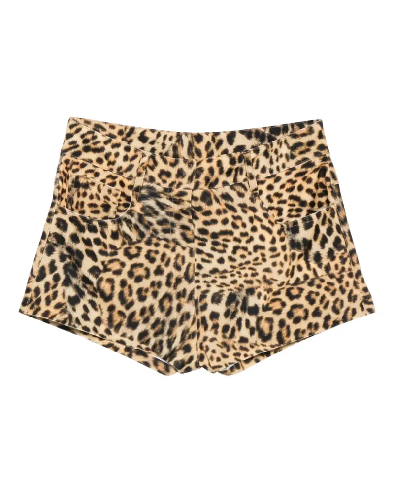 Norma Kamali Shorts mit Leopardenprint - Nude Nude