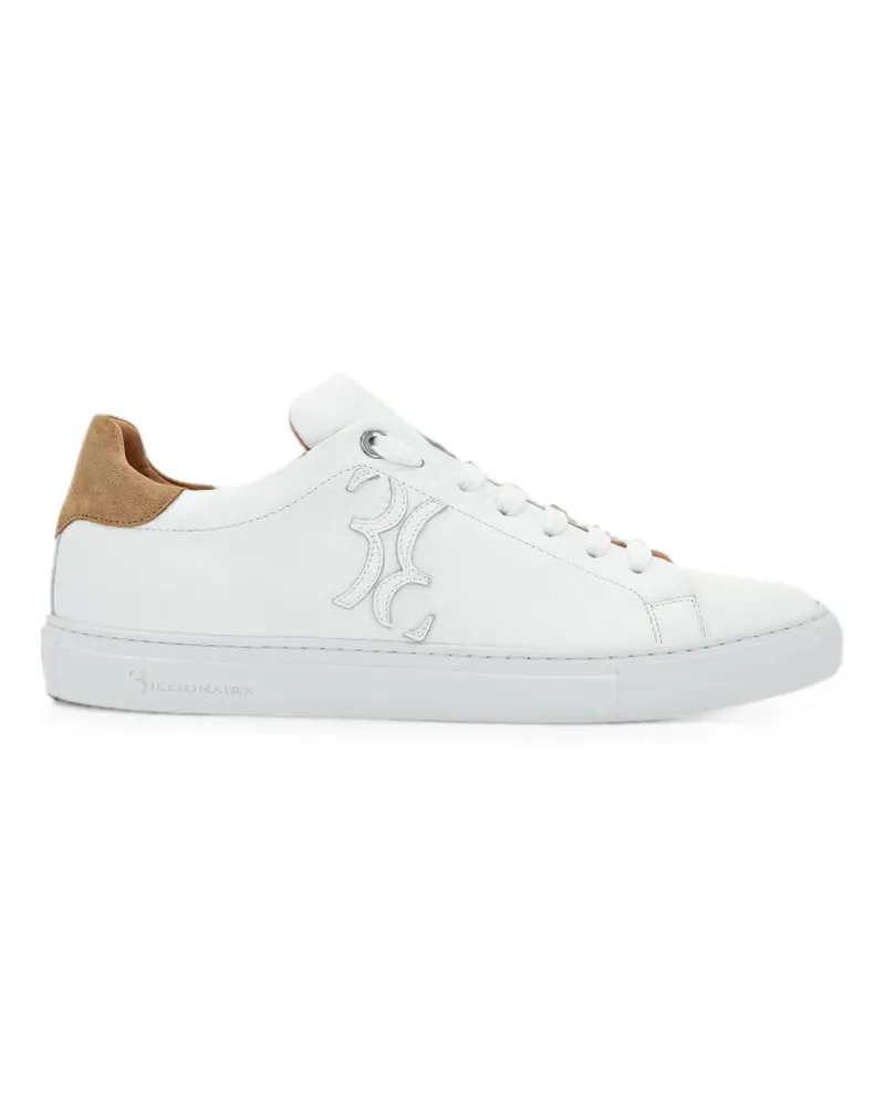Billionaire Sneakers mit Logo-Patch - Weiß Weiß