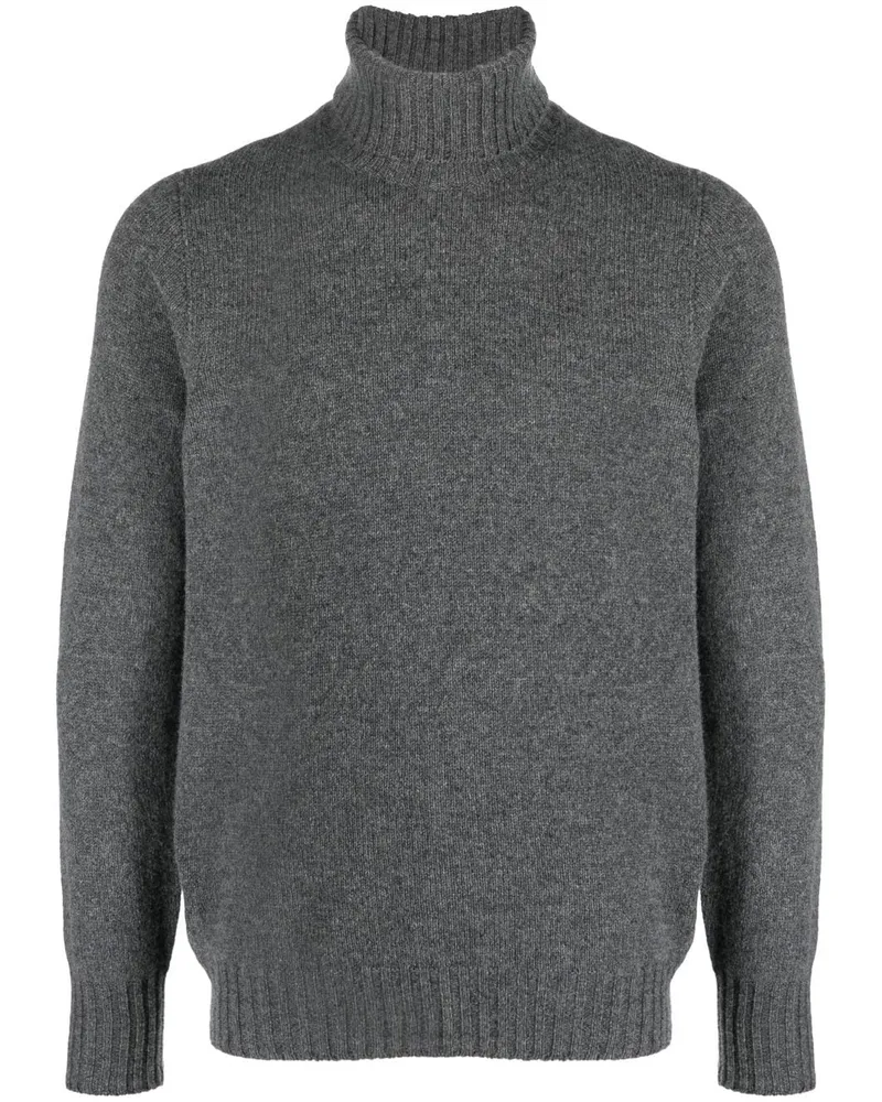 Drumohr  Pullover mit Rollkragen Grau