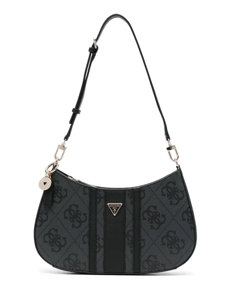 Guess Noelle Schultertasche mit Anhänger - Grau Grau