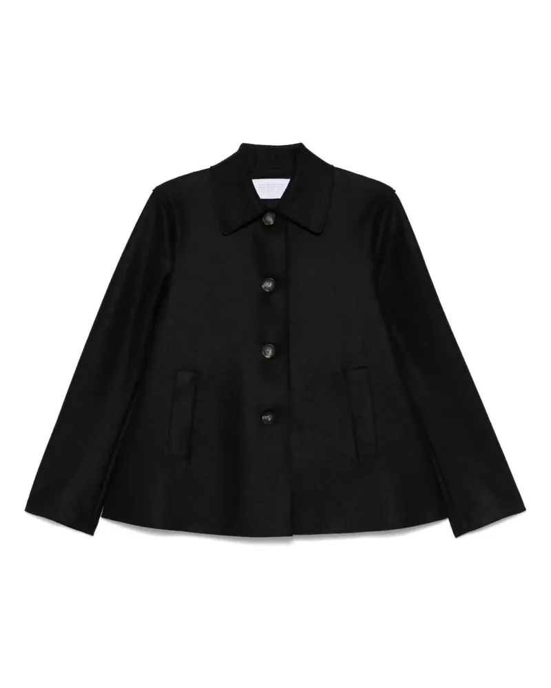 Harris Wharf London Klassische Hemdjacke - Schwarz Schwarz