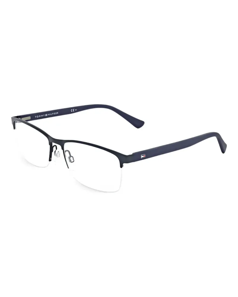 Tommy Hilfiger Brille mit eckigem Gestell - Blau Blau