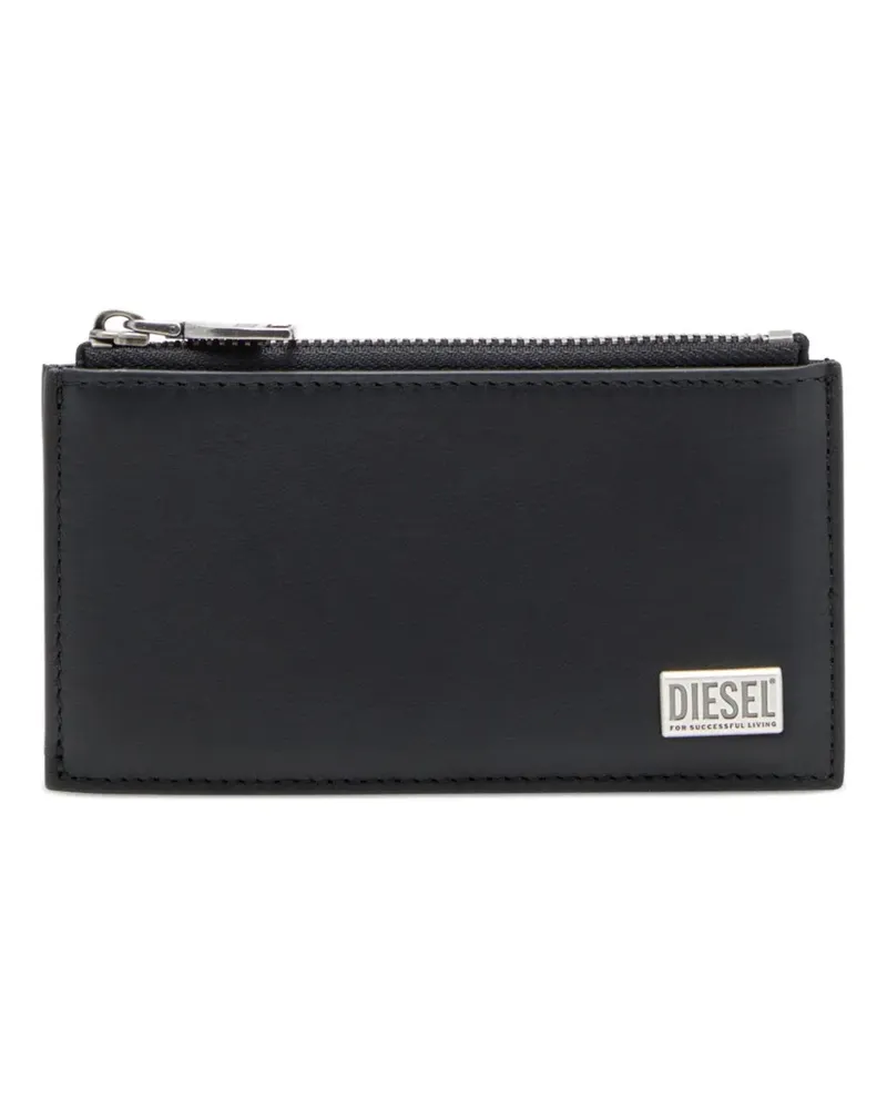 Diesel Kartenetui mit Logo-Schild - Schwarz Schwarz