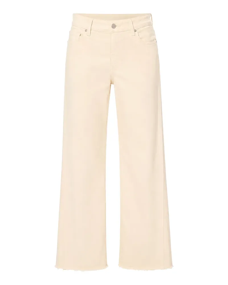 Paige Anessa frayed-hem jeans - Nude Nude