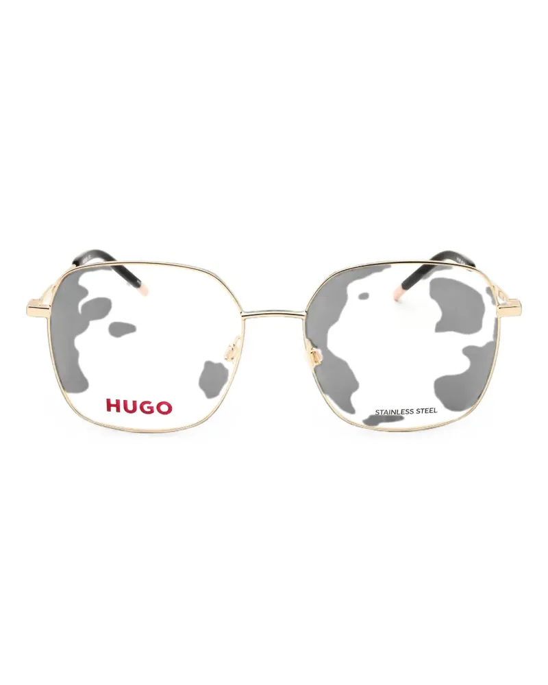 HUGO BOSS square-frame glasses - Gold Gold