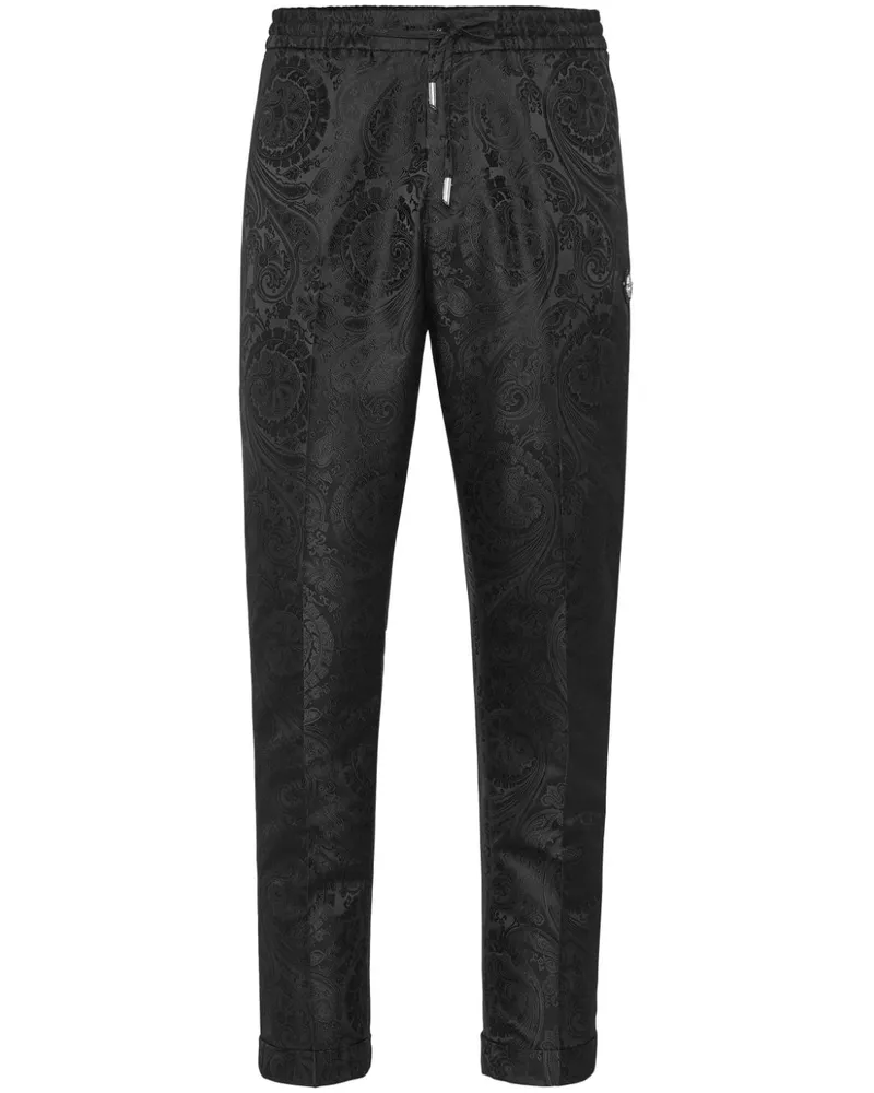 Billionaire Jacquard-Hose - Schwarz Schwarz