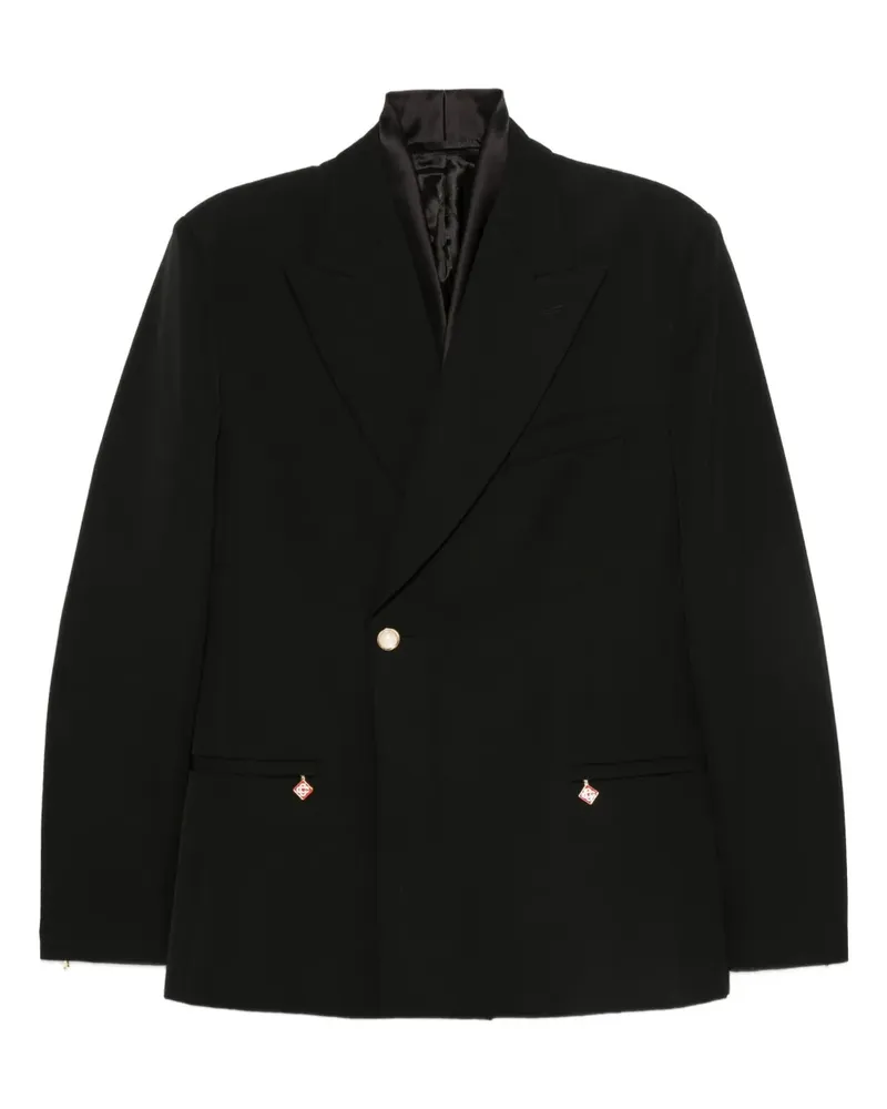 Casablanca Paris Zweireihige Jacke - Schwarz Schwarz