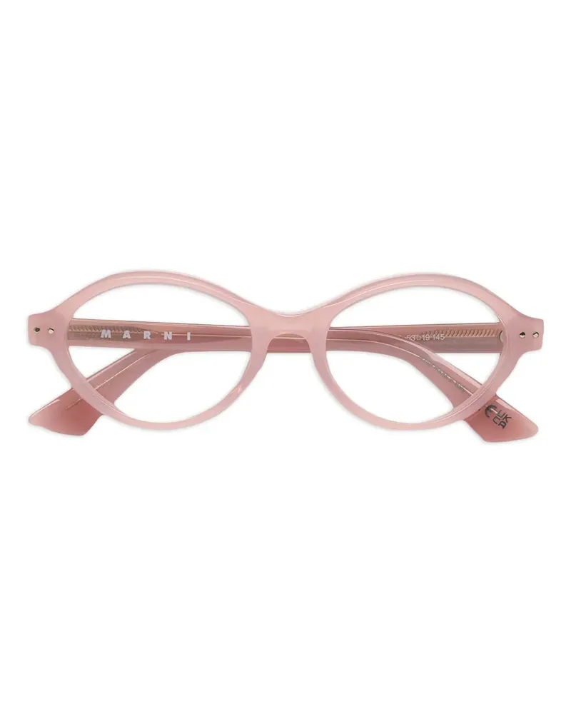 Marni Brille mit ovalem Gestell - Rosa Rosa