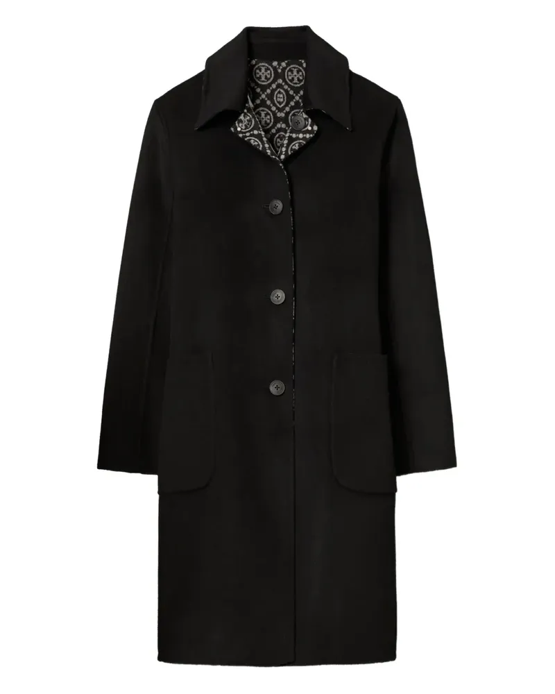 Tory Burch Jacquard-Mantel mit Monogramm - Schwarz Schwarz