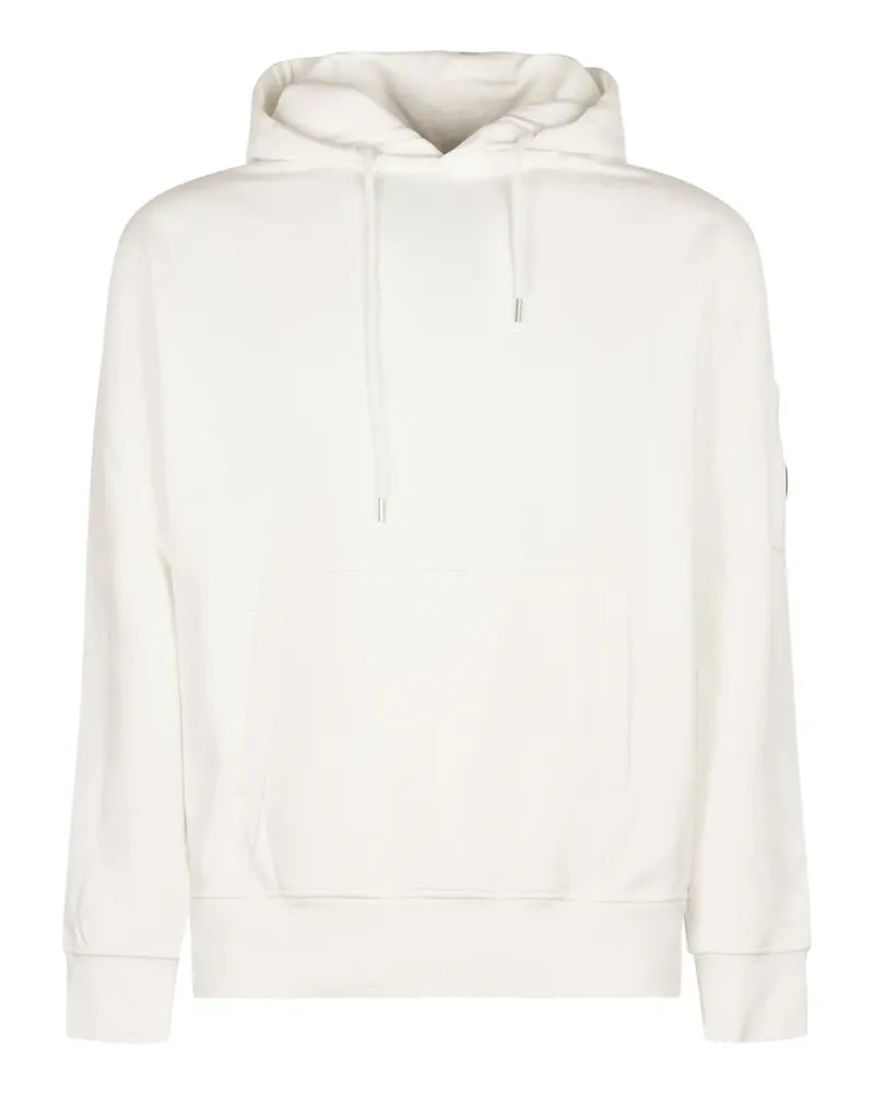 C.P. Company Hoodie mit Linsen-Detail - Weiß Weiß