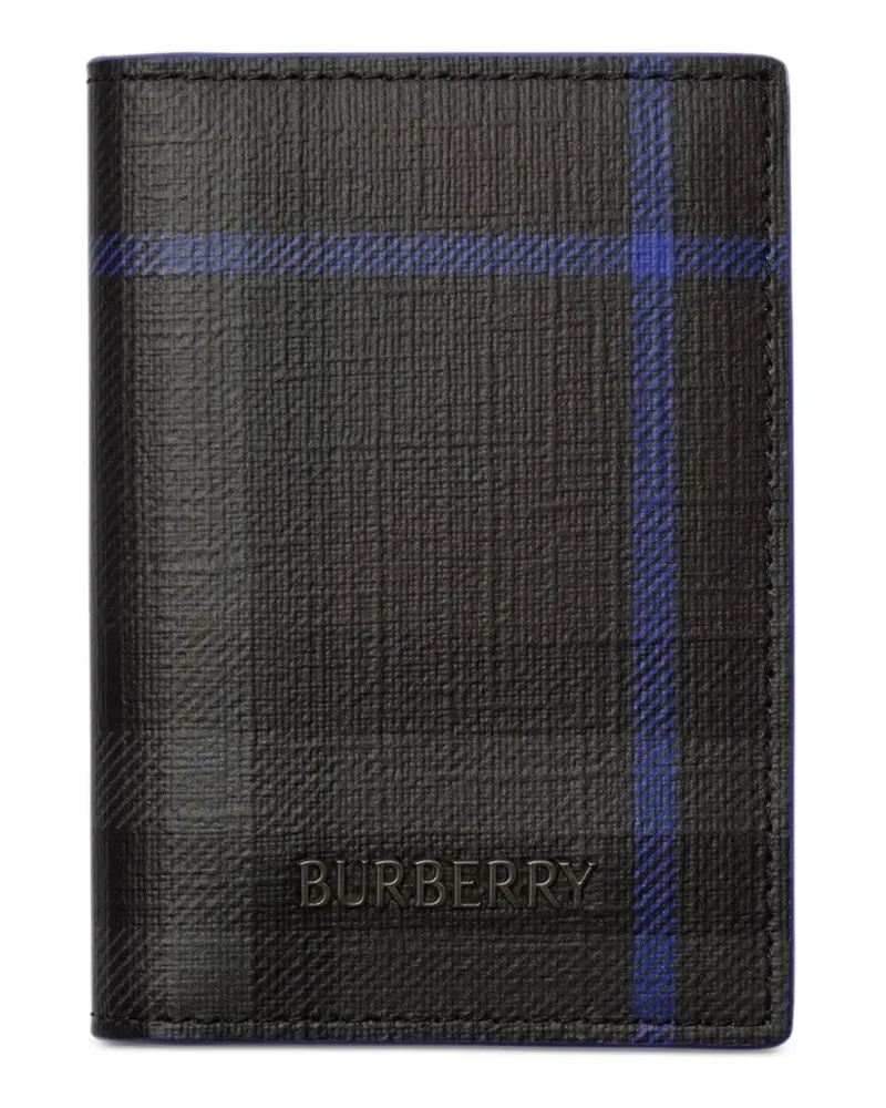 Burberry City Check Kartenetui mit Klappe - Schwarz Schwarz