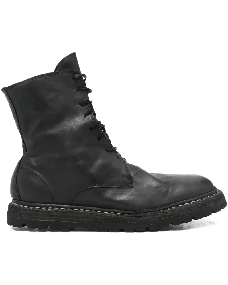 GUIDI Stiefel aus Leder - Schwarz Schwarz