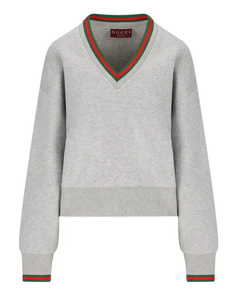 Gucci V-neck sweater - Grau Grau
