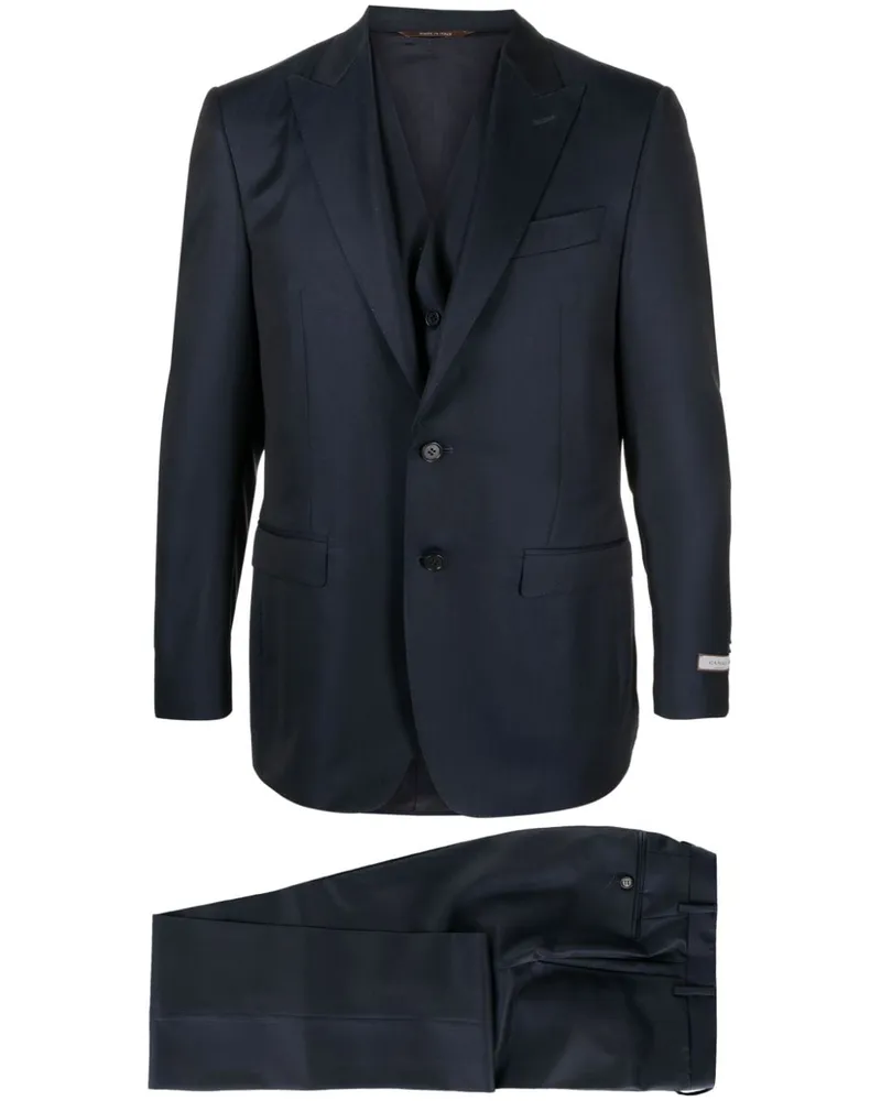 Canali Einreihiger Anzug - Blau Blau