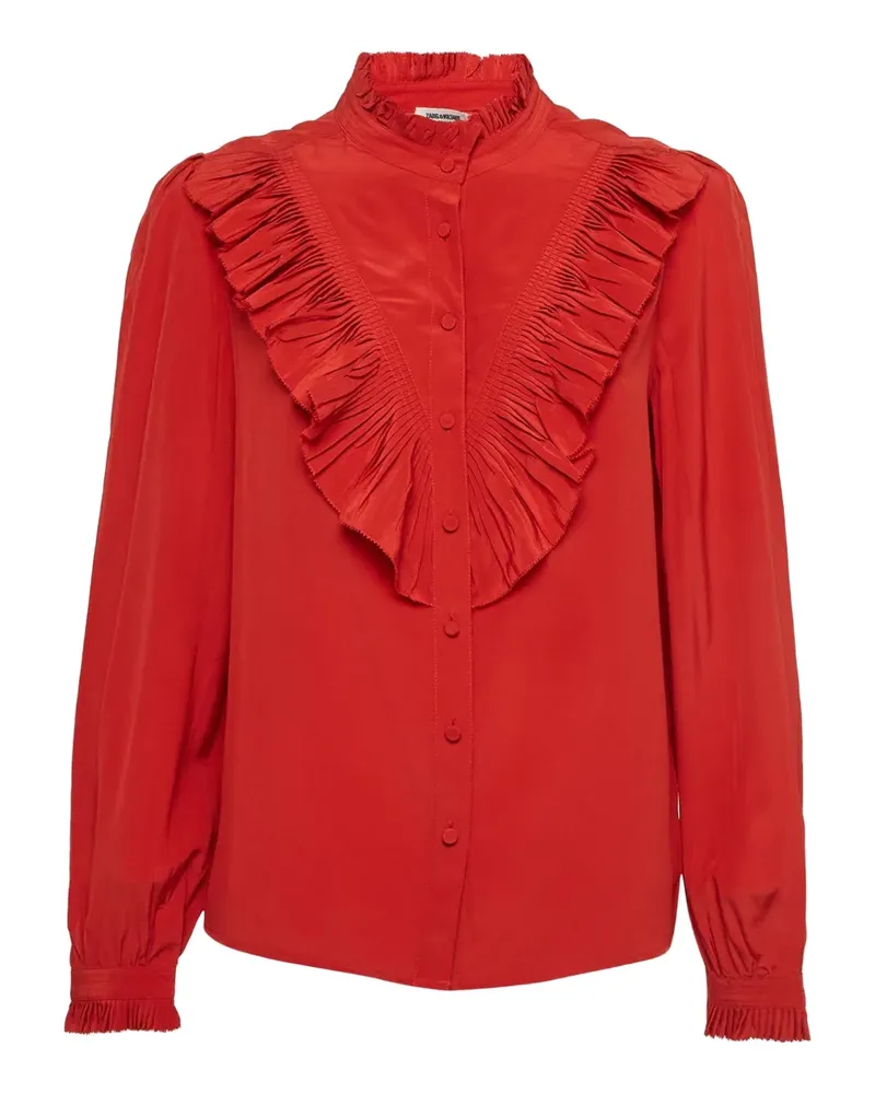 Zadig & Voltaire Pre-owned Bluse mit Rüschen - Rot Rot