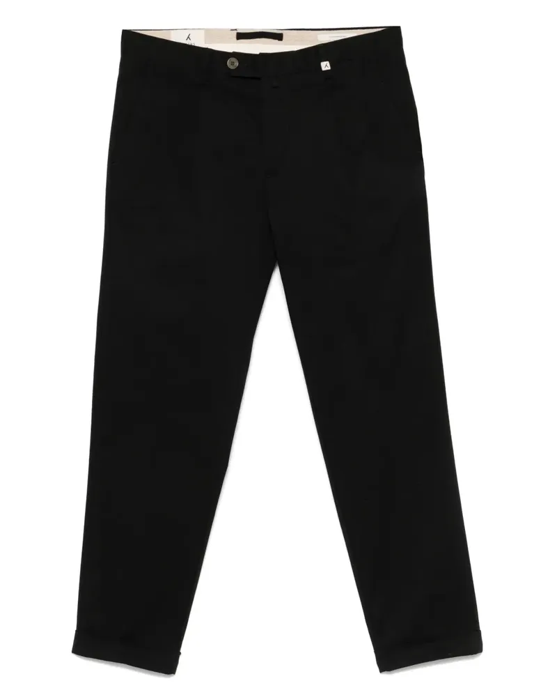 MYTHS Hose mit Faltendetail - Schwarz Schwarz