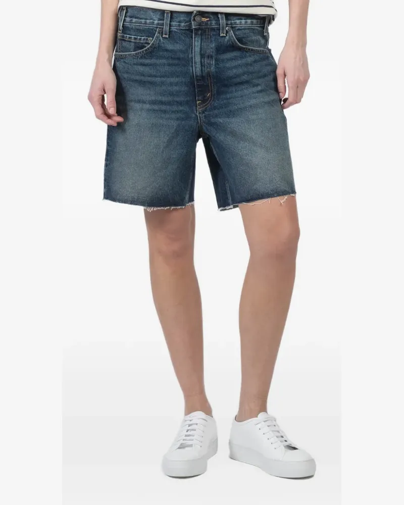 Nili Lotan frayed denim shorts - Blau Blau