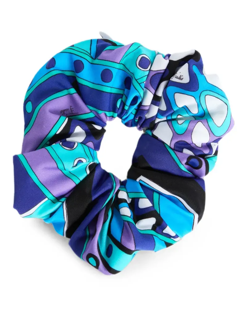 Emilio Pucci Haargummi mit Vivara-Print - Blau Blau