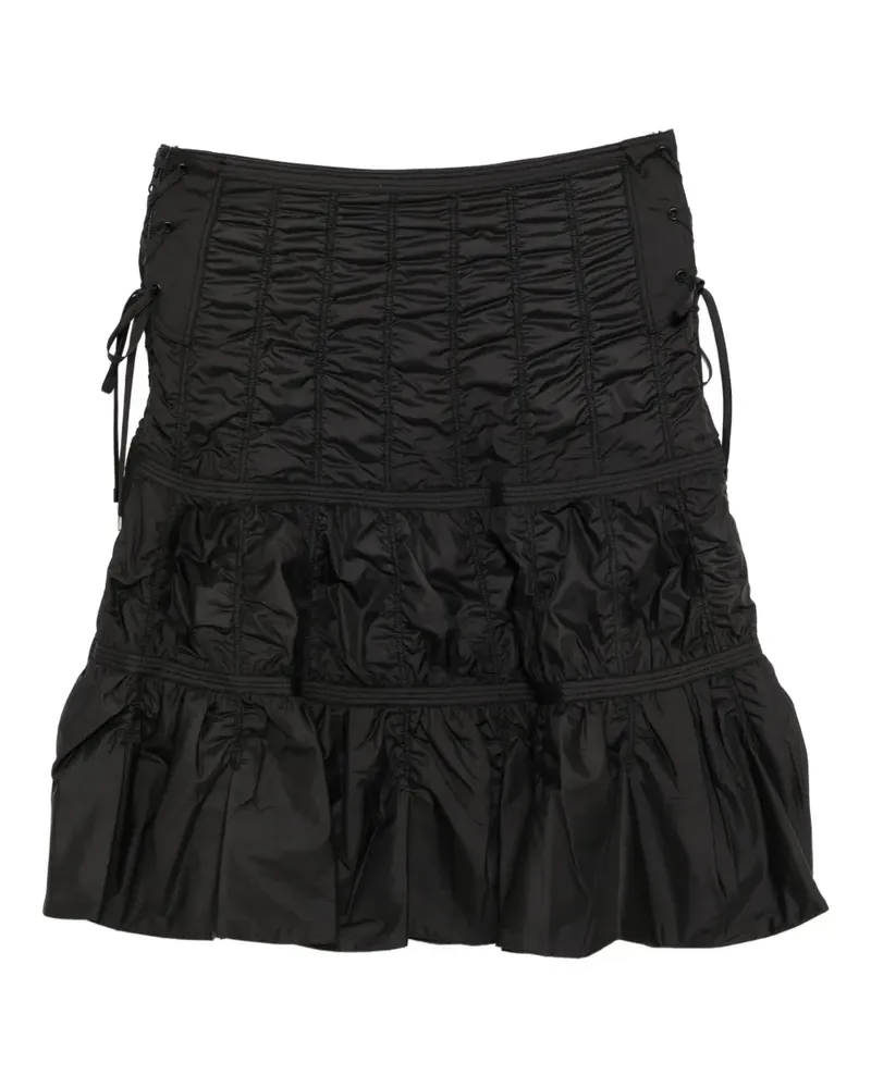 LOW CLASSIC Rock in A-Linie - Schwarz Schwarz