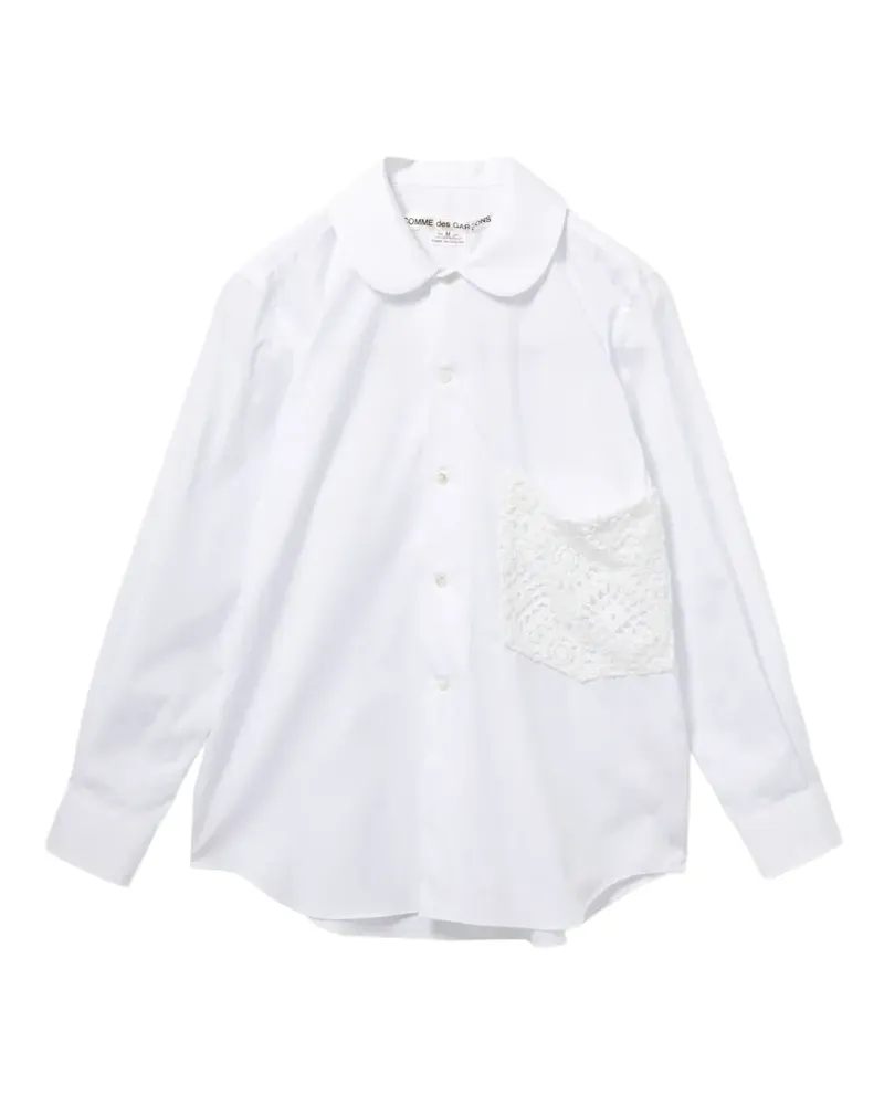 Comme des Garçons Hemd mit Stickerei - Weiß Weiß