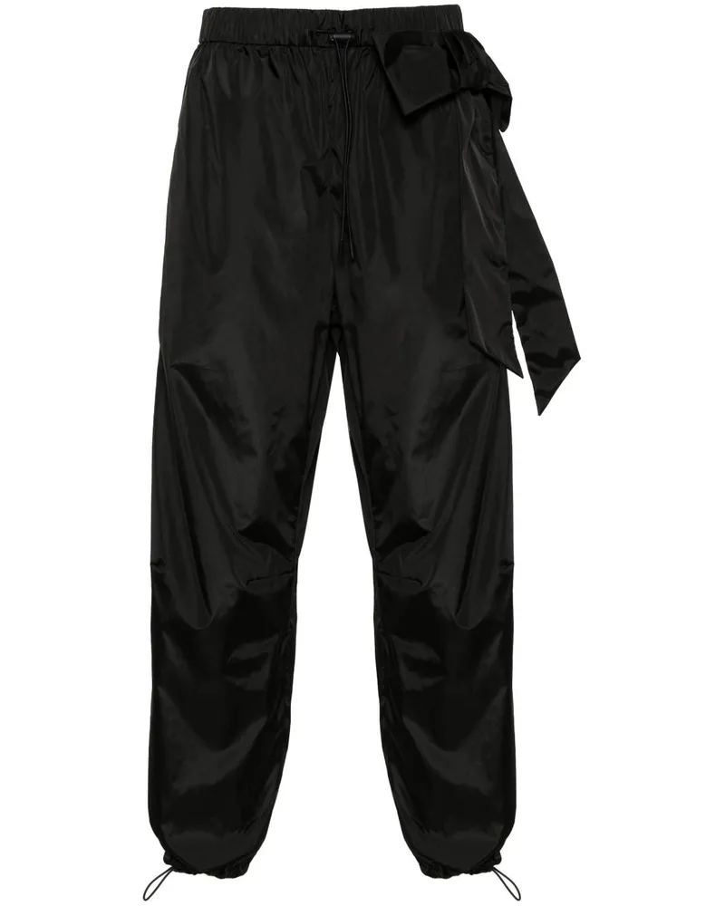 Simone Rocha Tapered-Hose mit Oversized-Schleife - Schwarz Schwarz