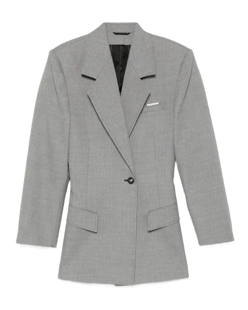 ATTICO single-breasted blazer - Schwarz Schwarz