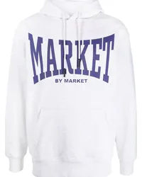 Market Hoodie mit Logo-Print Grau