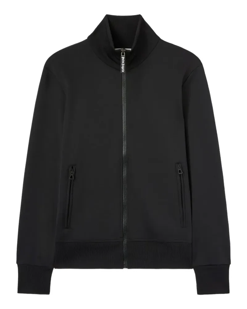 Palm Angels logo-print zipped sweatshirt - Schwarz Schwarz