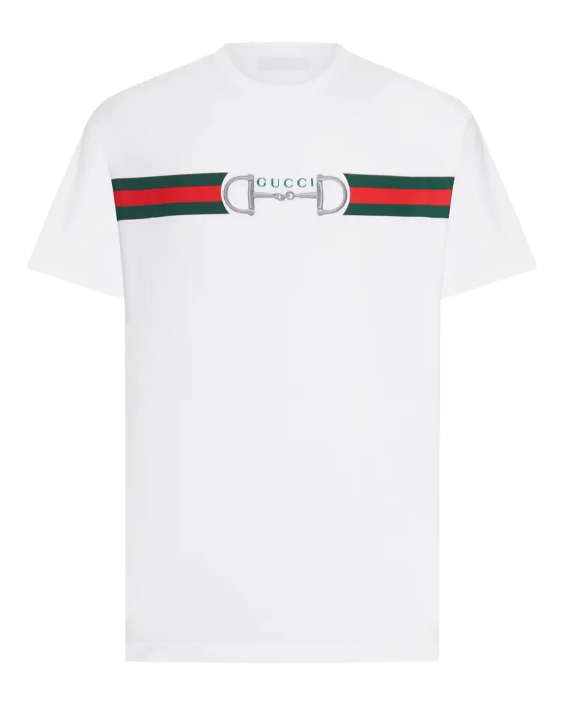 Gucci logo-detail T-shirt - Weiß Weiß