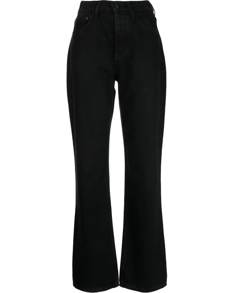 Rag & Bone Bootcut-Jeans mit hohem Bund - Schwarz Schwarz