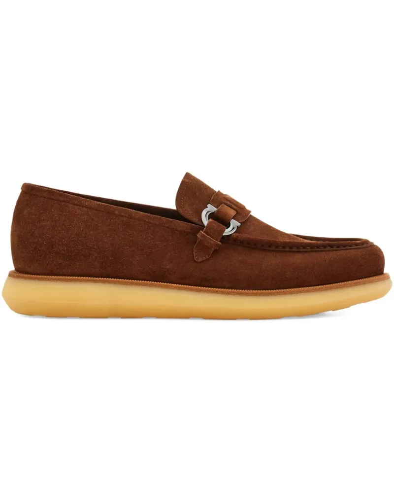 Ferragamo Loafer mit Gancini-Schild - Braun Braun